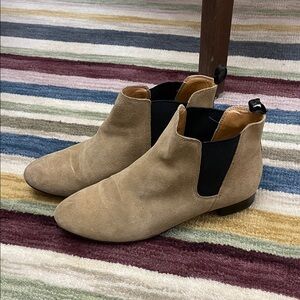J. Crew Tan Suede Ankle Booties